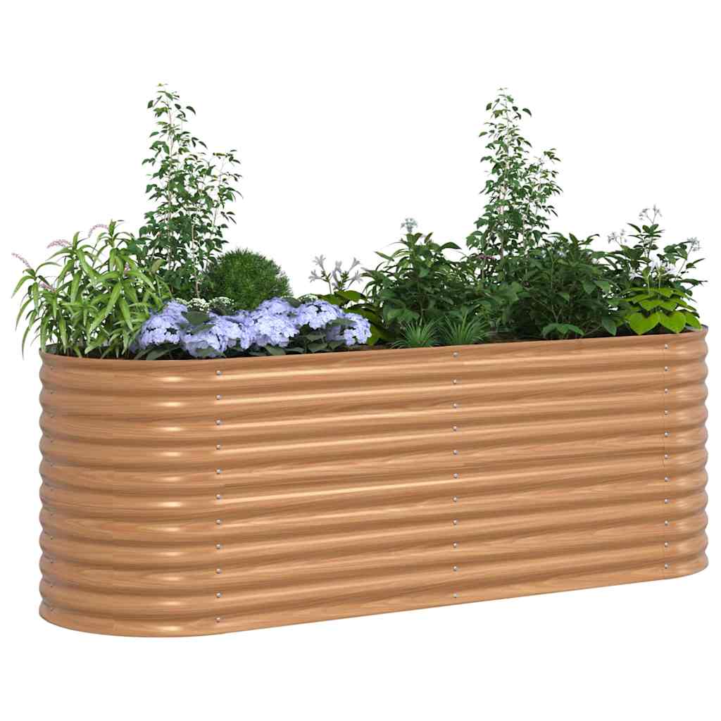 Vidaxx Hochbeet braun 240 x 80 x 81 cm Stahl