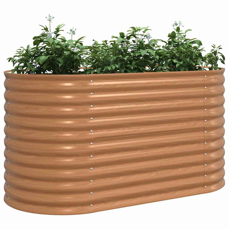 Vidaxx Hochbeet braun 160 x 80 x 81 cm Stahl