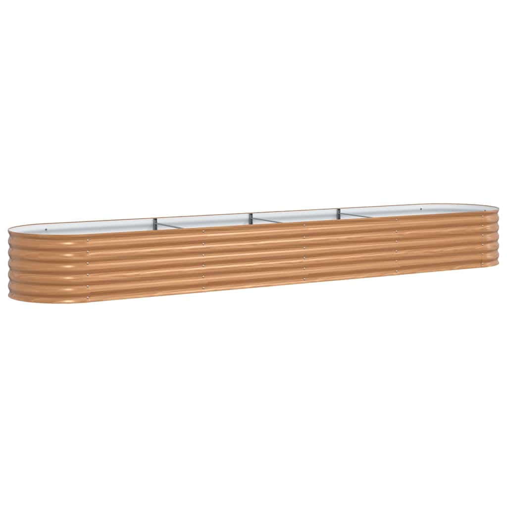 Vidaxx Hochbeet braun 400 x 80 x 44 cm Stahl