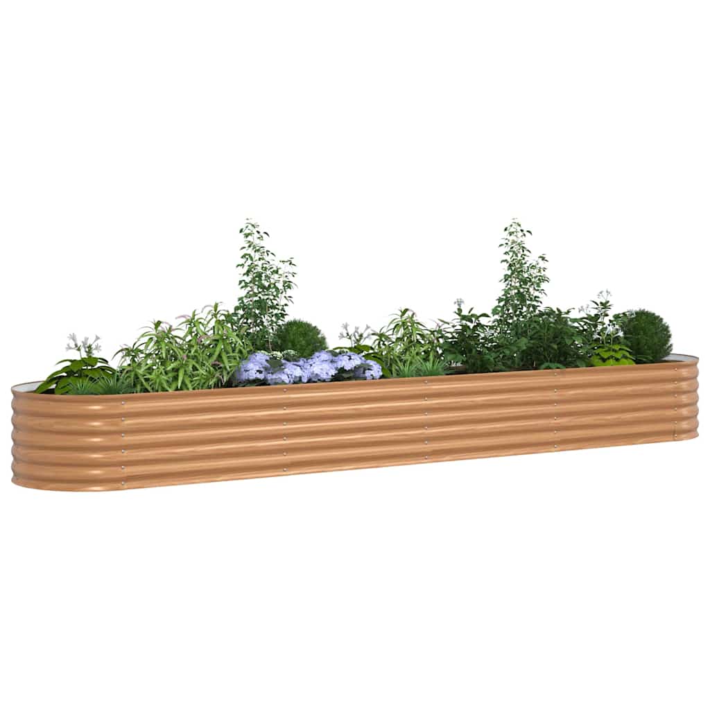 Vidaxx Hochbeet braun 400 x 80 x 44 cm Stahl