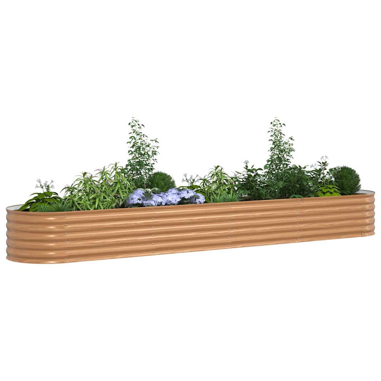 Vidaxx Hochbeet braun 400 x 80 x 44 cm Stahl