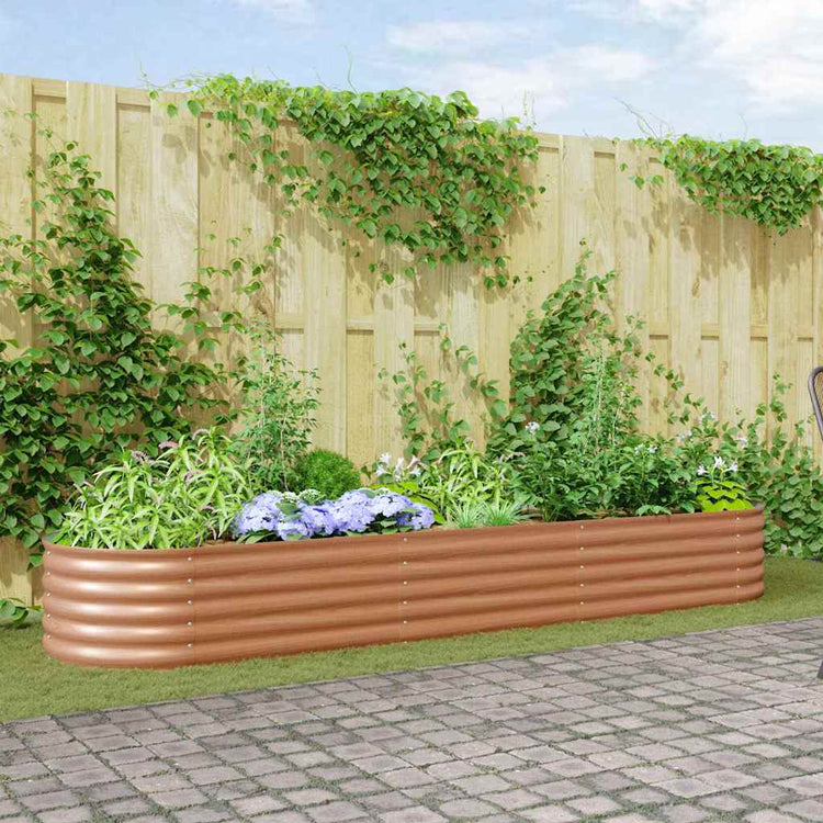 Vidaxx Hochbeet braun 320 x 80 x 44 cm Stahl