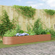 Vidaxx Hochbeet braun 320 x 80 x 44 cm Stahl