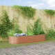 Vidaxx Hochbeet braun 240 x 80 x 44 cm Stahl