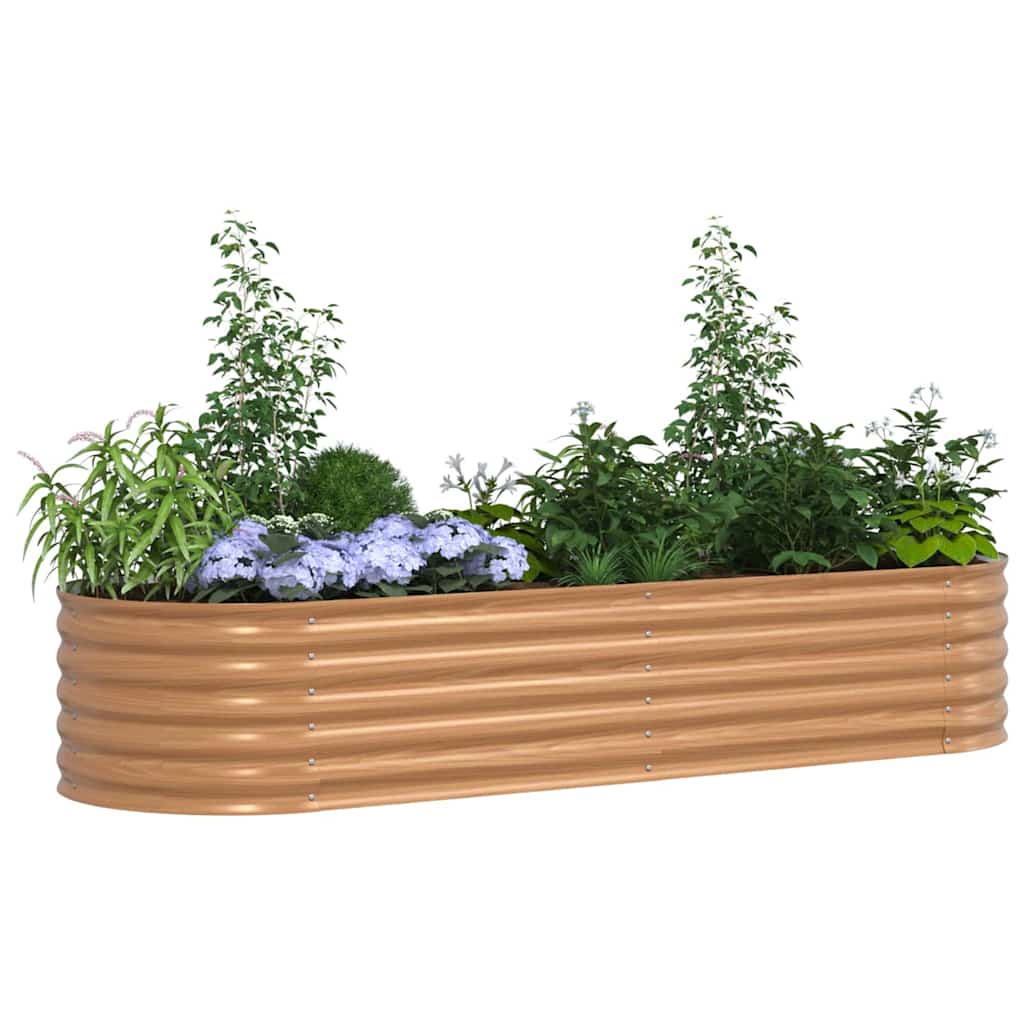 Vidaxx Hochbeet braun 240 x 80 x 44 cm Stahl