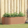Vidaxx Hochbeet braun 160 x 80 x 44 cm Stahl