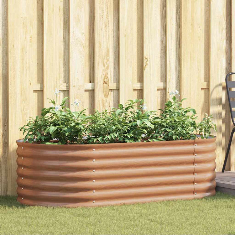 Vidaxx Hochbeet braun 160 x 80 x 44 cm Stahl