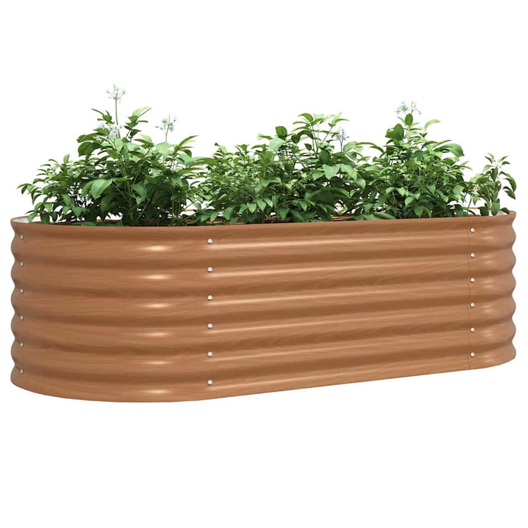 Vidaxx Hochbeet braun 160 x 80 x 44 cm Stahl