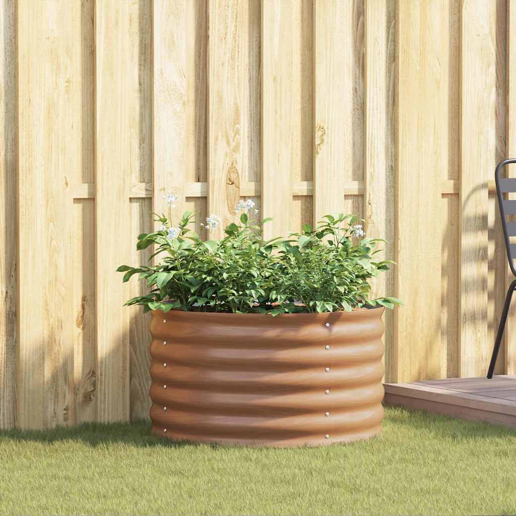 Vidaxx Hochbeet braun 80 x 80 x 44 cm Stahl