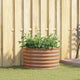 Vidaxx Hochbeet braun 80 x 80 x 44 cm Stahl