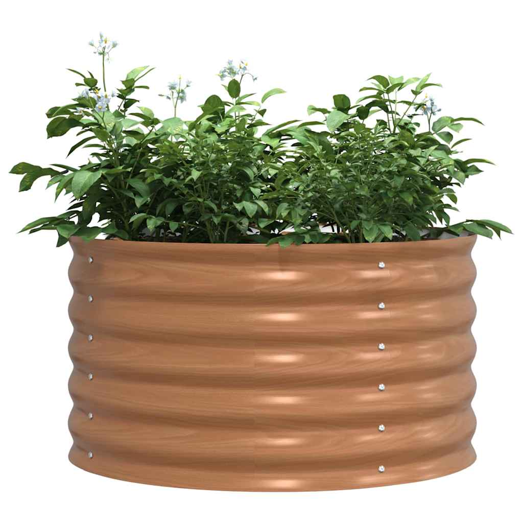 Vidaxx Hochbeet braun 80 x 80 x 44 cm Stahl