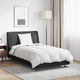 Vidaxl Winterdecke mit Kissen 2 Stück weiße Daunenfedern