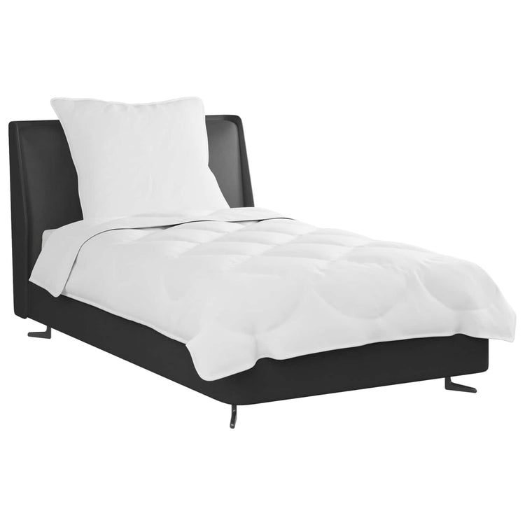 Vidaxl Bettwäsche-Set mit Kissen, 2 Stück, weiße Mikrofaser