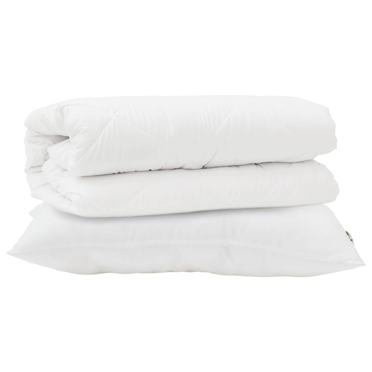 Vidaxl Bettwäsche-Set mit Kissen, 2 Stück, weiße Mikrofaser