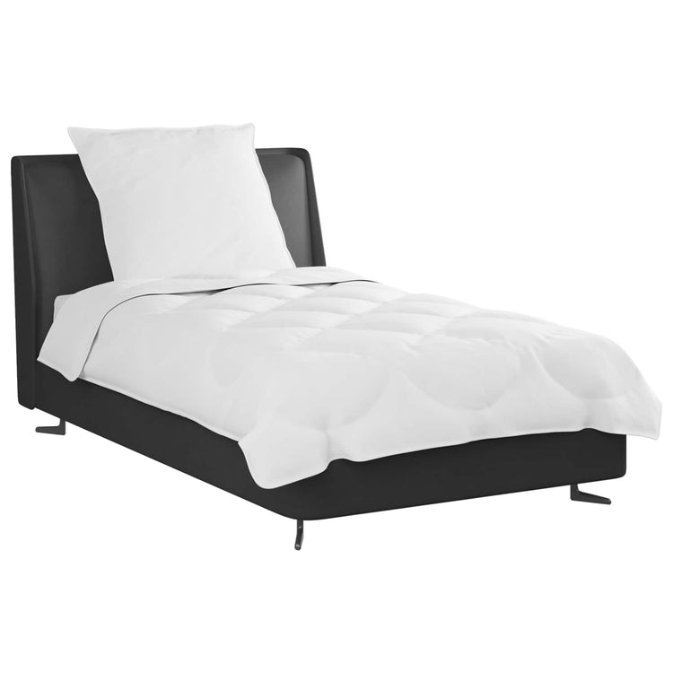 Vidaxl Bettwäsche-Set mit Kissen, 2 Stück, weiße Mikrofaser