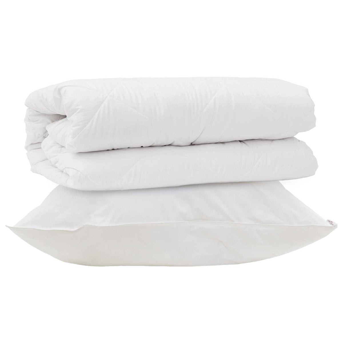 Vidaxl Bettwäsche-Set mit Kissen, 2 Stück, weiße Mikrofaser