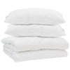 Vidaxl Sommerbettdecke mit Kissen 3 Stück weiße Mikrofaser