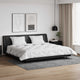 Vidaxl Winterdecke mit Kissen 3 Stück weiße Mikrofaser