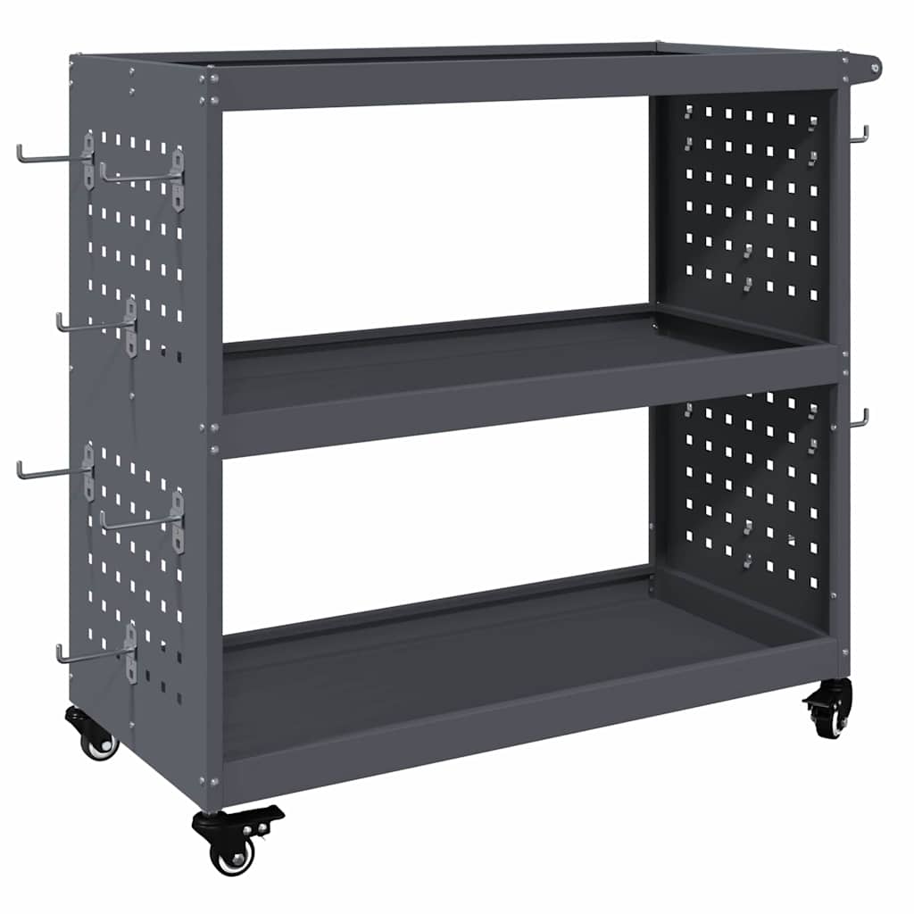 Vidaxx Werkzeugwagen Anthrazit 75 x 35 x 73 cm kaltgewalzter Stahl