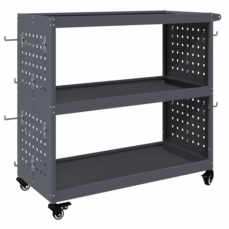 Vidaxx Werkzeugwagen Anthrazit 75 x 35 x 73 cm kaltgewalzter Stahl