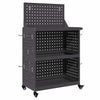 Vidaxx Werkzeugwagen schwarz 65 x 35 x 111 cm kaltgewalzter Stahl