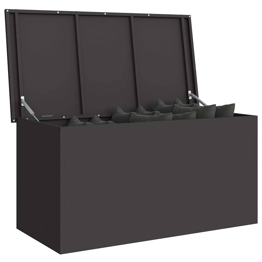 Vidaxx Outdoor-Aufbewahrungsbox schwarz 100 x 50,5 x 50 cm Stahl