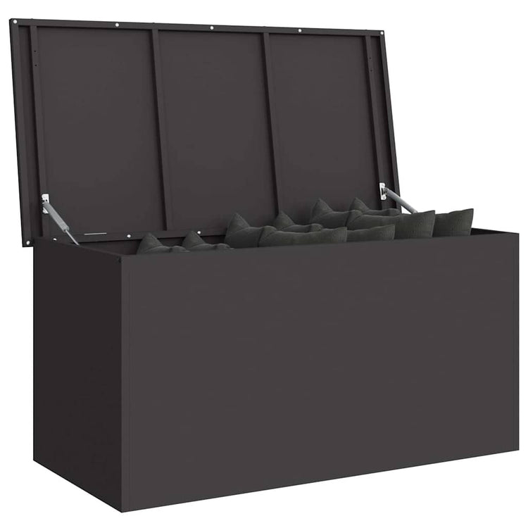 Vidaxx Outdoor-Aufbewahrungsbox schwarz 100 x 50,5 x 50 cm Stahl