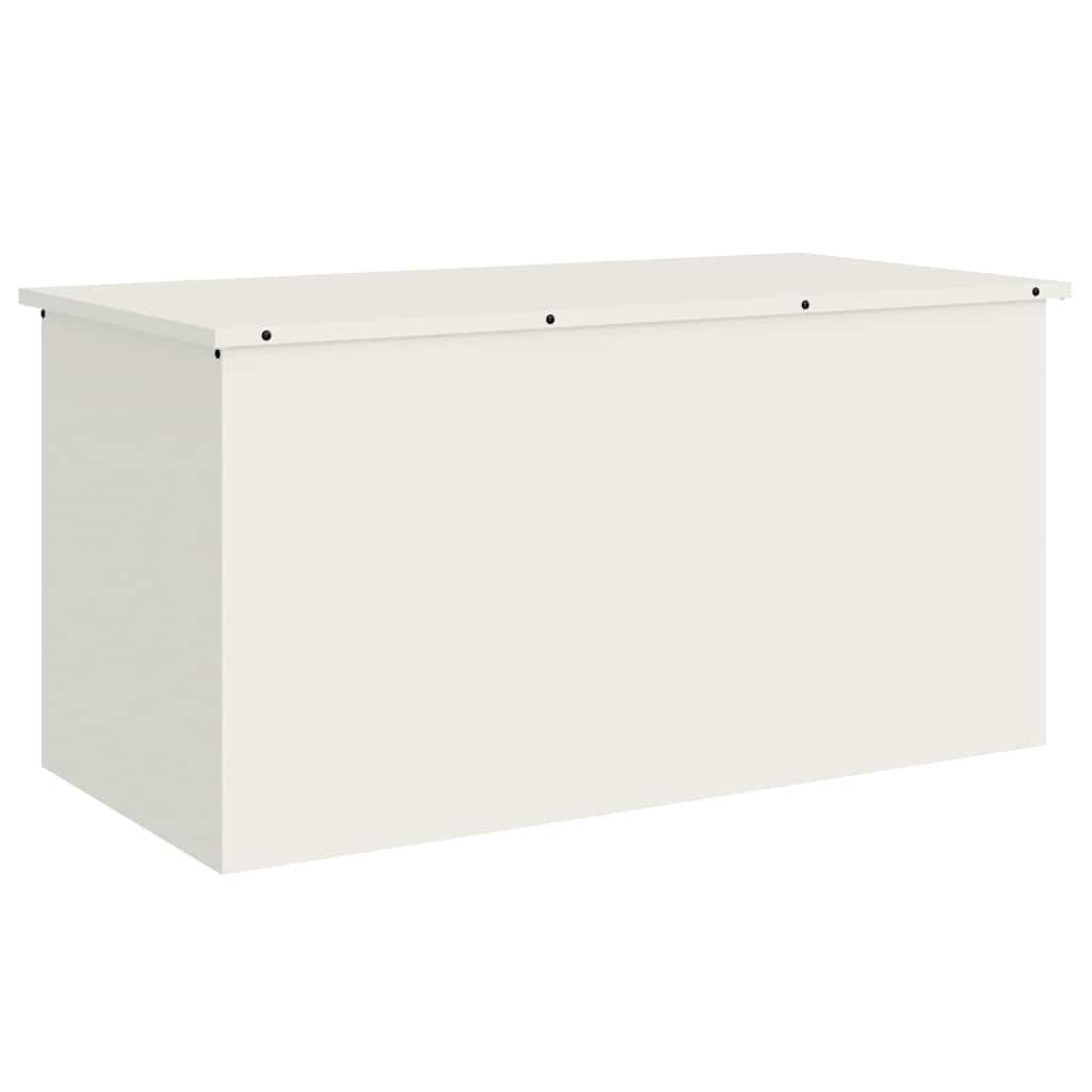 Vidaxx Outdoor-Aufbewahrungsbox weiß 100 x 50,5 x 50 cm Stahl