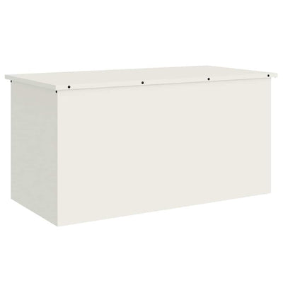 Vidaxx Outdoor-Aufbewahrungsbox weiß 100 x 50,5 x 50 cm Stahl