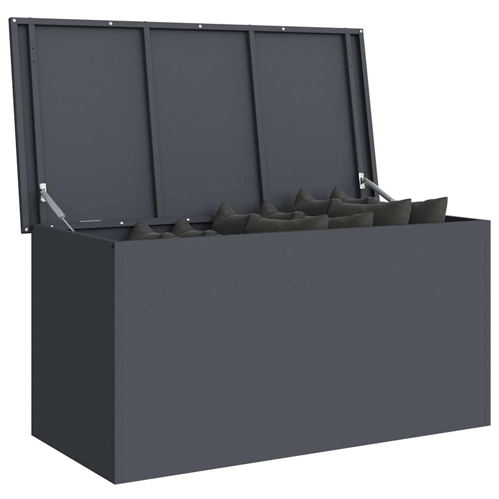 Vidaxx Outdoor-Aufbewahrungsbox Anthrazit 100 x 50,5 x 50 cm Stahl