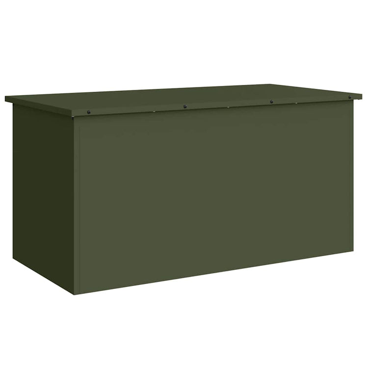 Vidaxx Outdoor-Aufbewahrungsbox olivgrün 100 x 50,5 x 50 cm Stahl