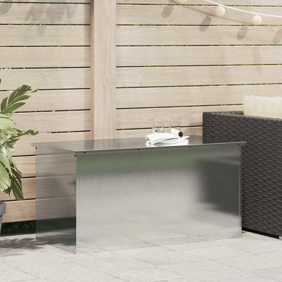 Vidaxx Outdoor-Aufbewahrungsbox Silber 100 x 50,5 x 50 cm Stahl