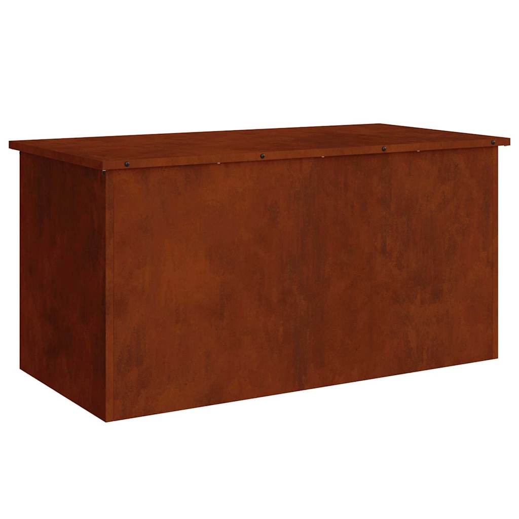 Vidaxx Outdoor-Aufbewahrungsbox rostig 100 x 50,5 x 50 cm Stahl