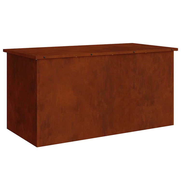 Vidaxx Outdoor-Aufbewahrungsbox rostig 100 x 50,5 x 50 cm Stahl