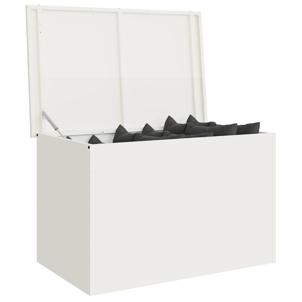 Vidaxx Outdoor-Aufbewahrungsbox weiß 80 x 50,5 x 50 cm Stahl