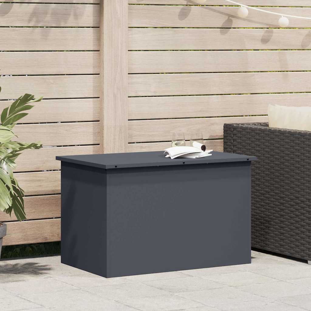 Vidaxx Outdoor-Aufbewahrungsbox Anthrazit 80 x 50,5 x 50 cm Stahl