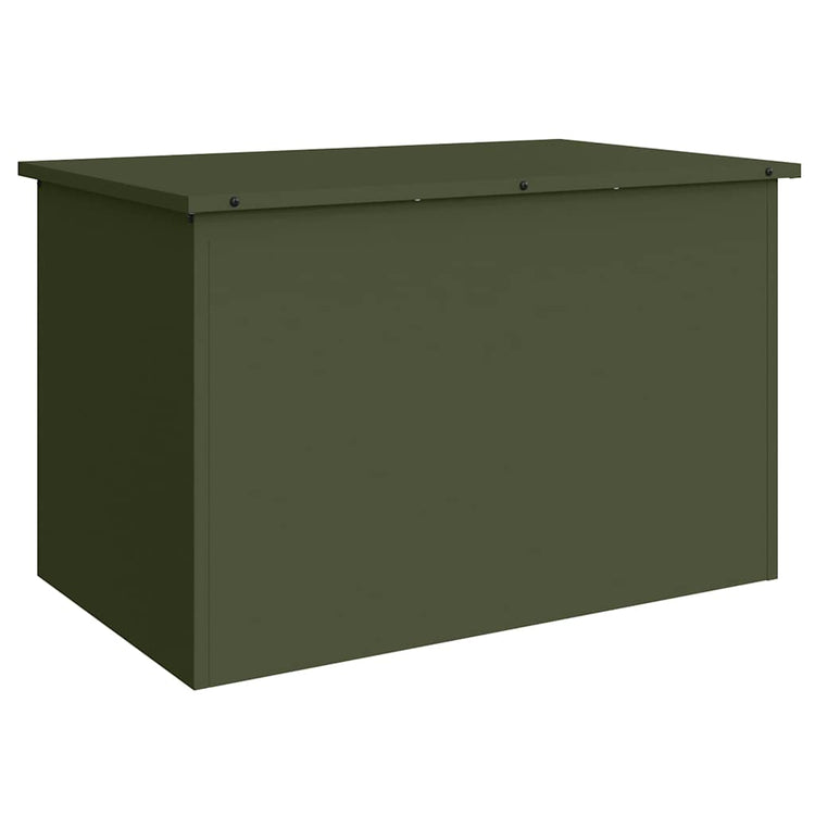 Vidaxx Outdoor-Aufbewahrungsbox mit Stauraum Olivgrün 80 x 50,5 x 50 cm Stahl