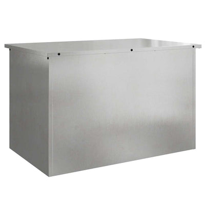 Vidaxx Outdoor-Aufbewahrungsbox Silber 80 x 50,5 x 50 cm Stahl