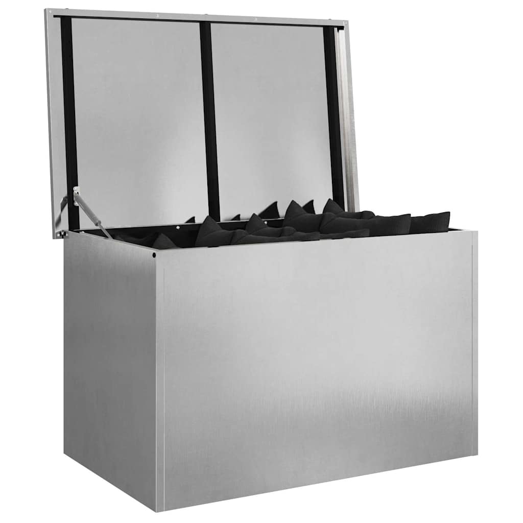 Vidaxx Outdoor-Aufbewahrungsbox Silber 80 x 50,5 x 50 cm Stahl