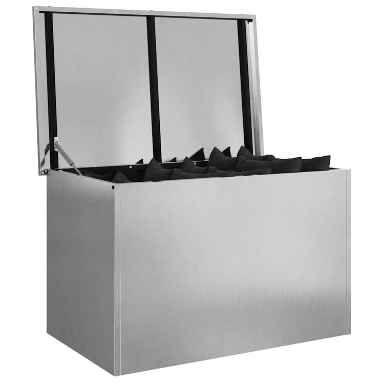 Vidaxx Outdoor-Aufbewahrungsbox Silber 80 x 50,5 x 50 cm Stahl