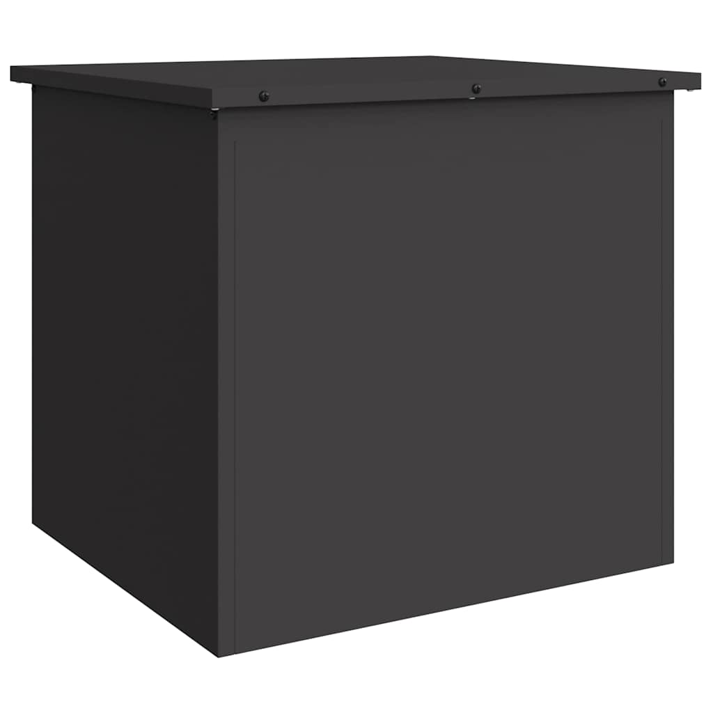 Vidaxx Outdoor-Aufbewahrungsbox schwarz 55 x 50,5 x 50 cm Stahl
