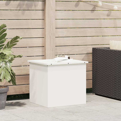 Vidaxx Outdoor-Aufbewahrungsbox weiß 55 x 50,5 x 50 cm Stahl