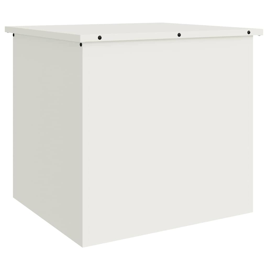 Vidaxx Outdoor-Aufbewahrungsbox weiß 55 x 50,5 x 50 cm Stahl