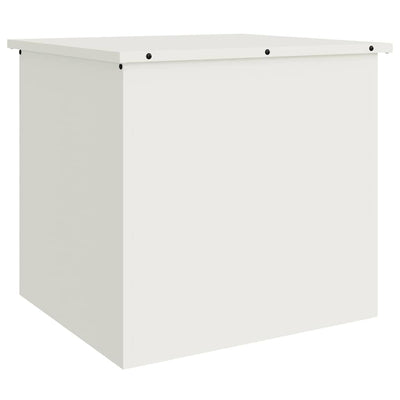Vidaxx Outdoor-Aufbewahrungsbox weiß 55 x 50,5 x 50 cm Stahl