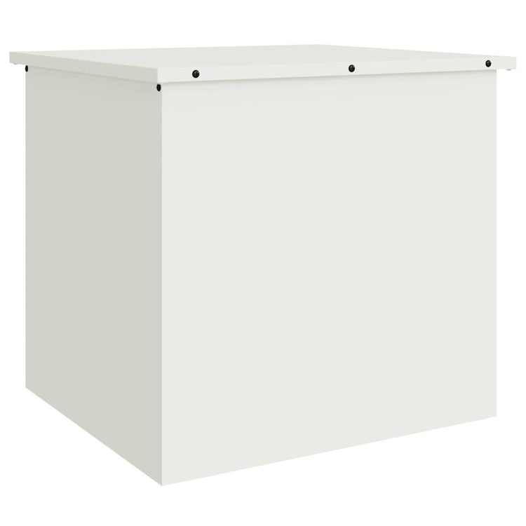 Vidaxx Outdoor-Aufbewahrungsbox weiß 55 x 50,5 x 50 cm Stahl