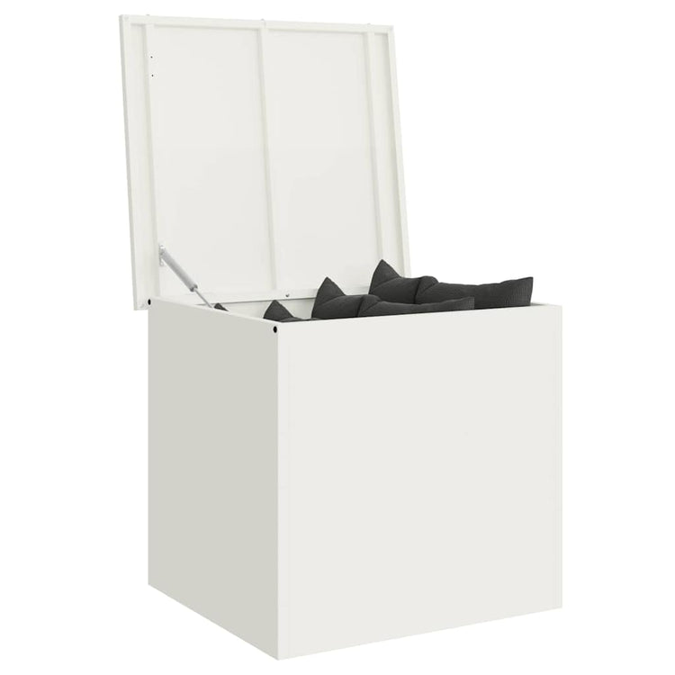 Vidaxx Outdoor-Aufbewahrungsbox weiß 55 x 50,5 x 50 cm Stahl