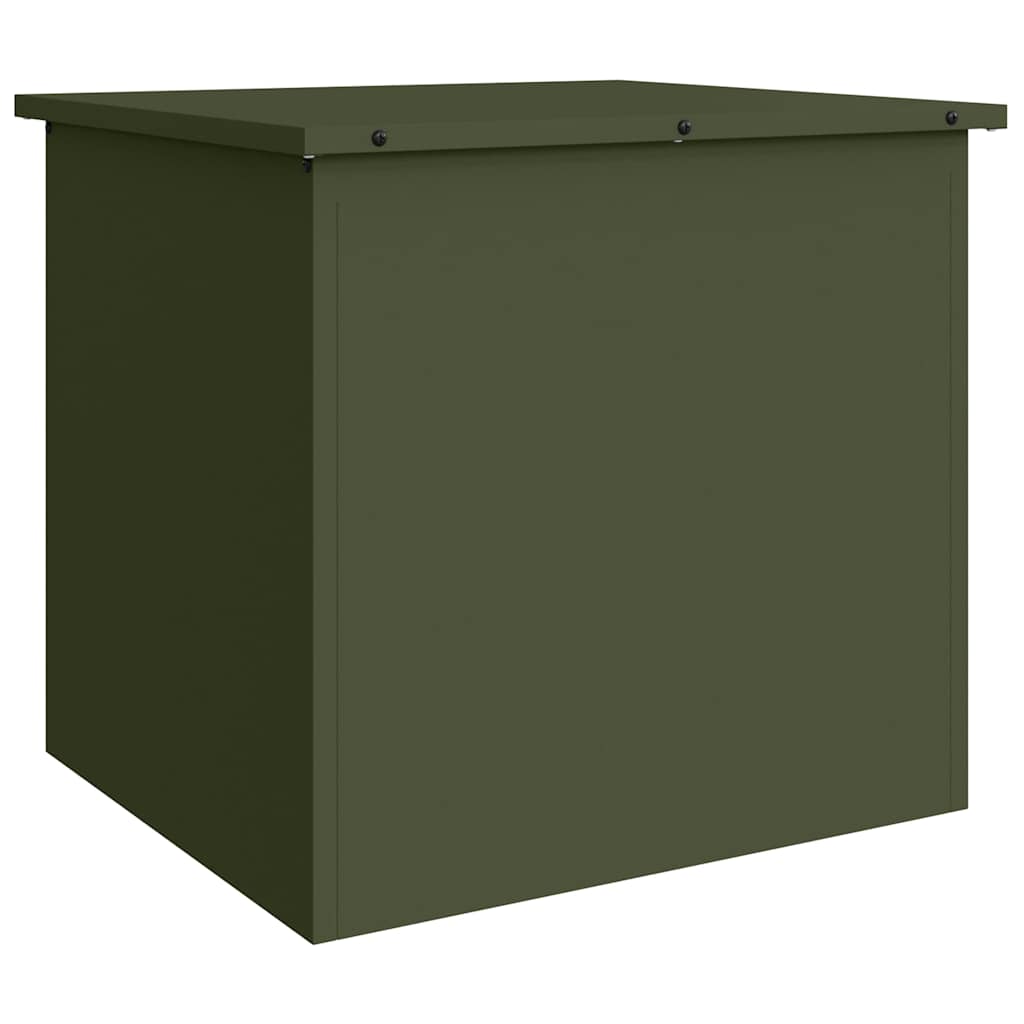 Vidaxx Outdoor-Aufbewahrungsbox olivgrün 55 x 50,5 x 50 cm Stahl