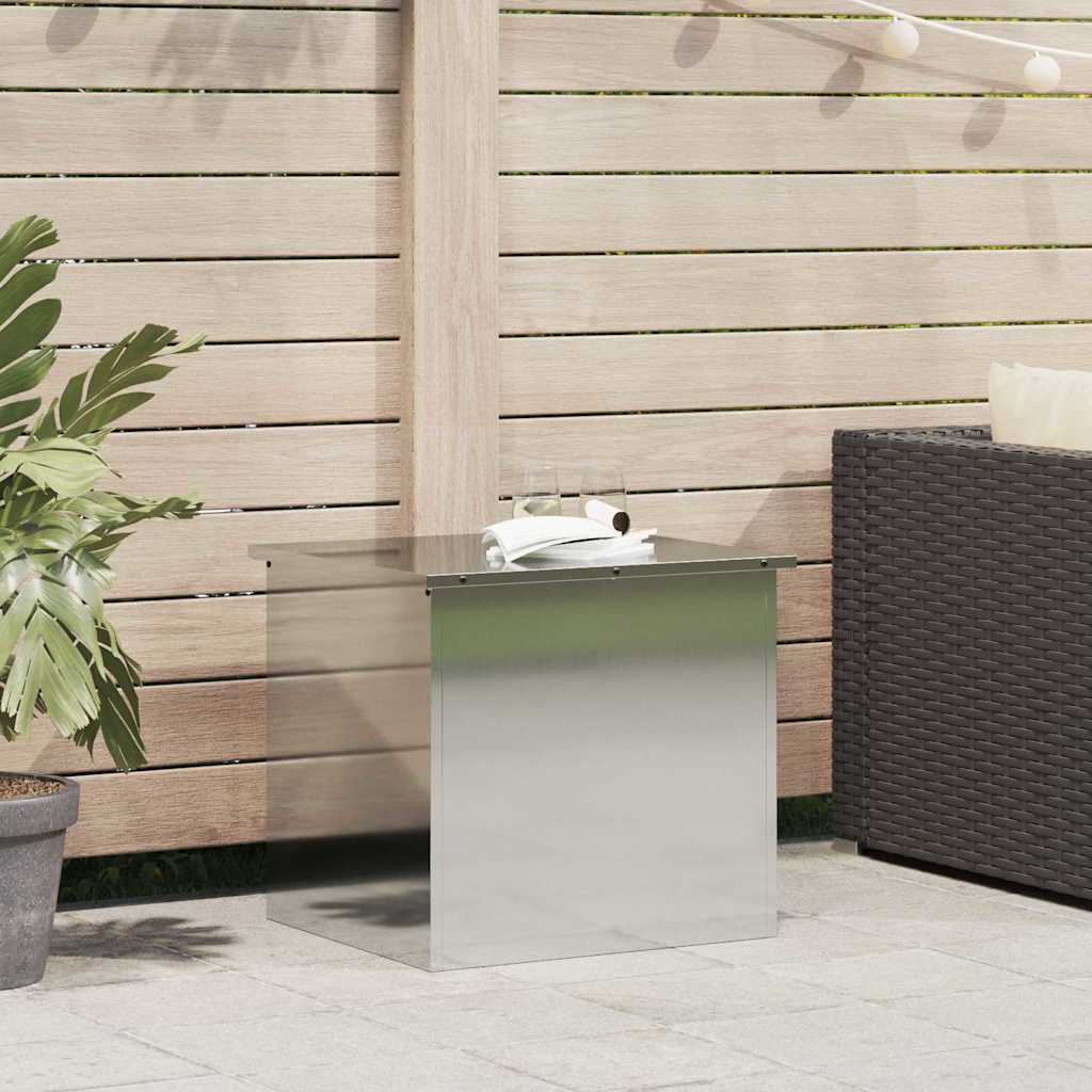Vidaxx Outdoor-Aufbewahrungsbox Silber 55 x 50,5 x 50 cm Stahl