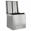 Vidaxx Outdoor-Aufbewahrungsbox Silber 55 x 50,5 x 50 cm Stahl