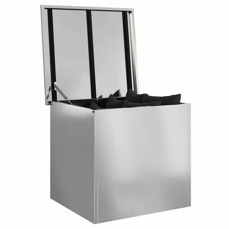 Vidaxx Outdoor-Aufbewahrungsbox Silber 55 x 50,5 x 50 cm Stahl